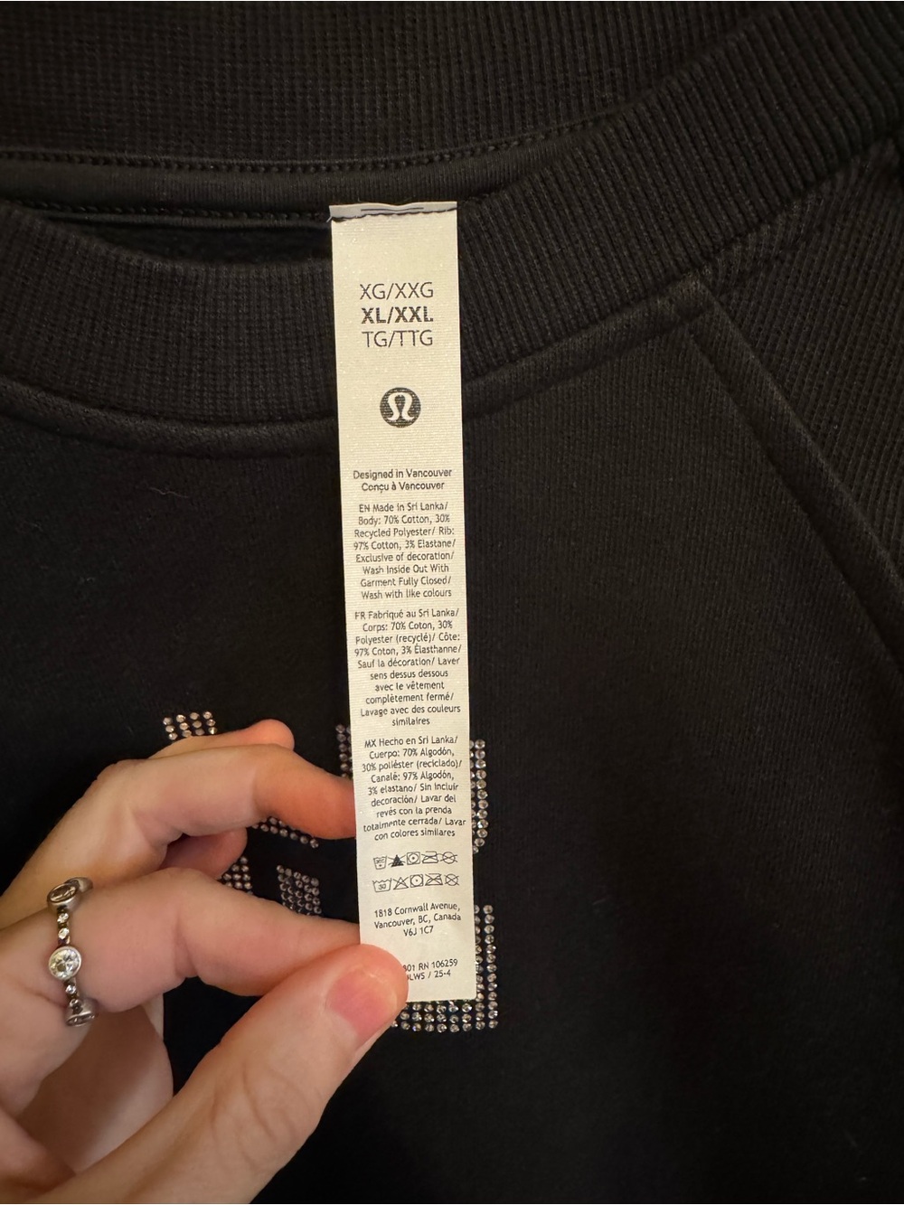 lululemon athletica Rhinestone Scuba Oversized Hip-Length Pullover - Picture 5 of 5